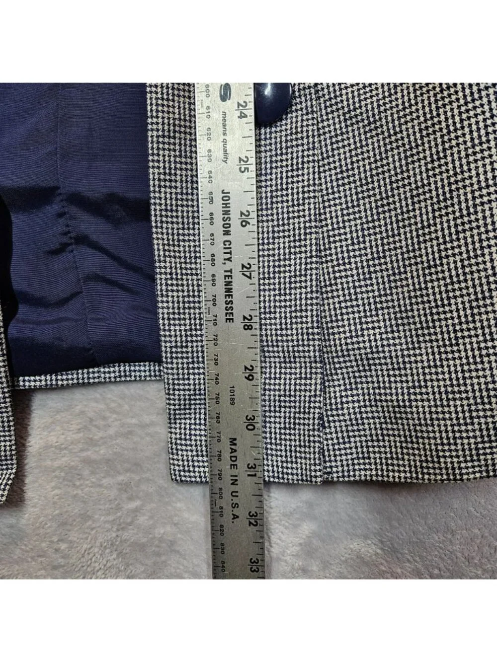 Bankers Club skirt suit Womens 8 black white tweed jacket midi skirt career
